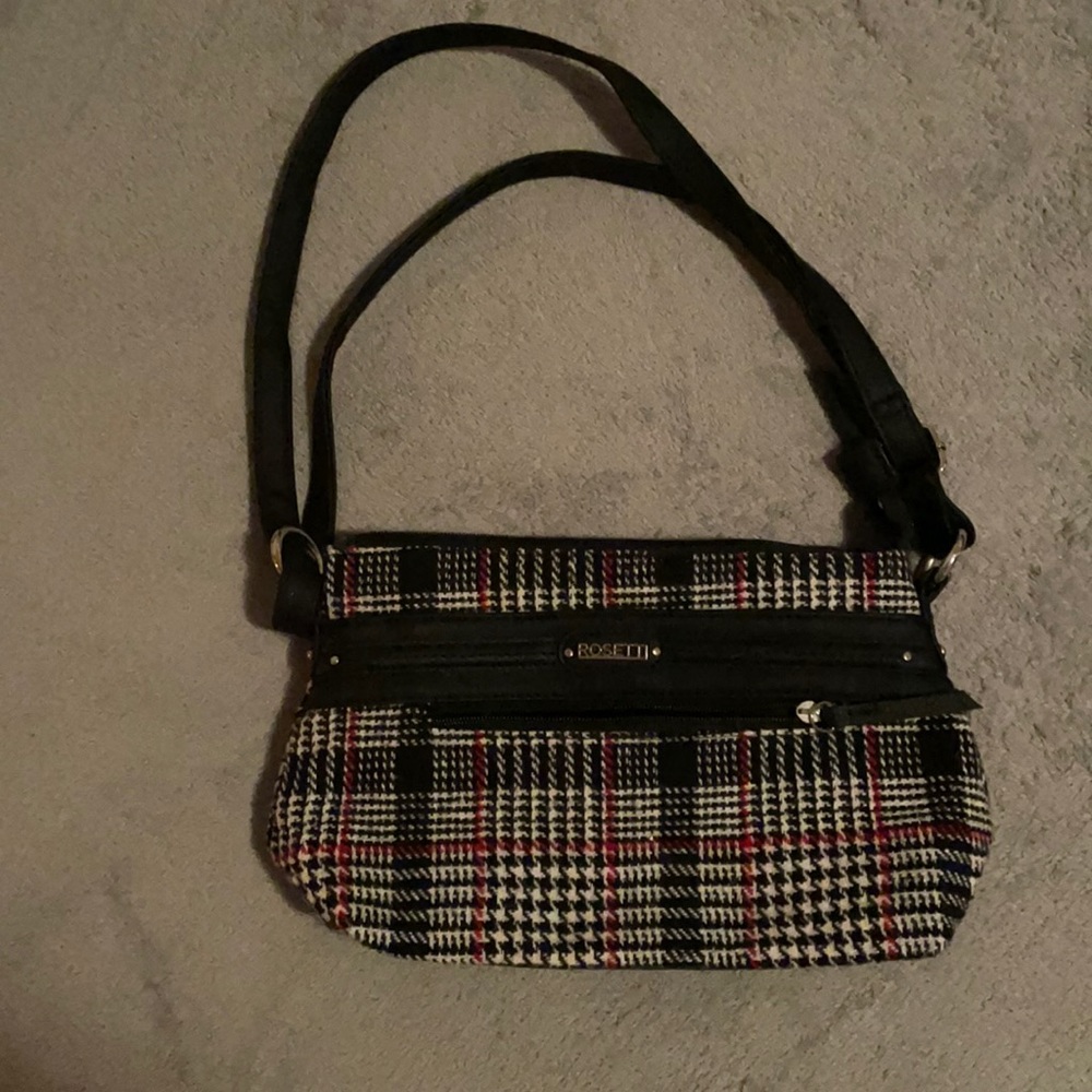 Rosetti, multi style plaid shoulder bag, like new